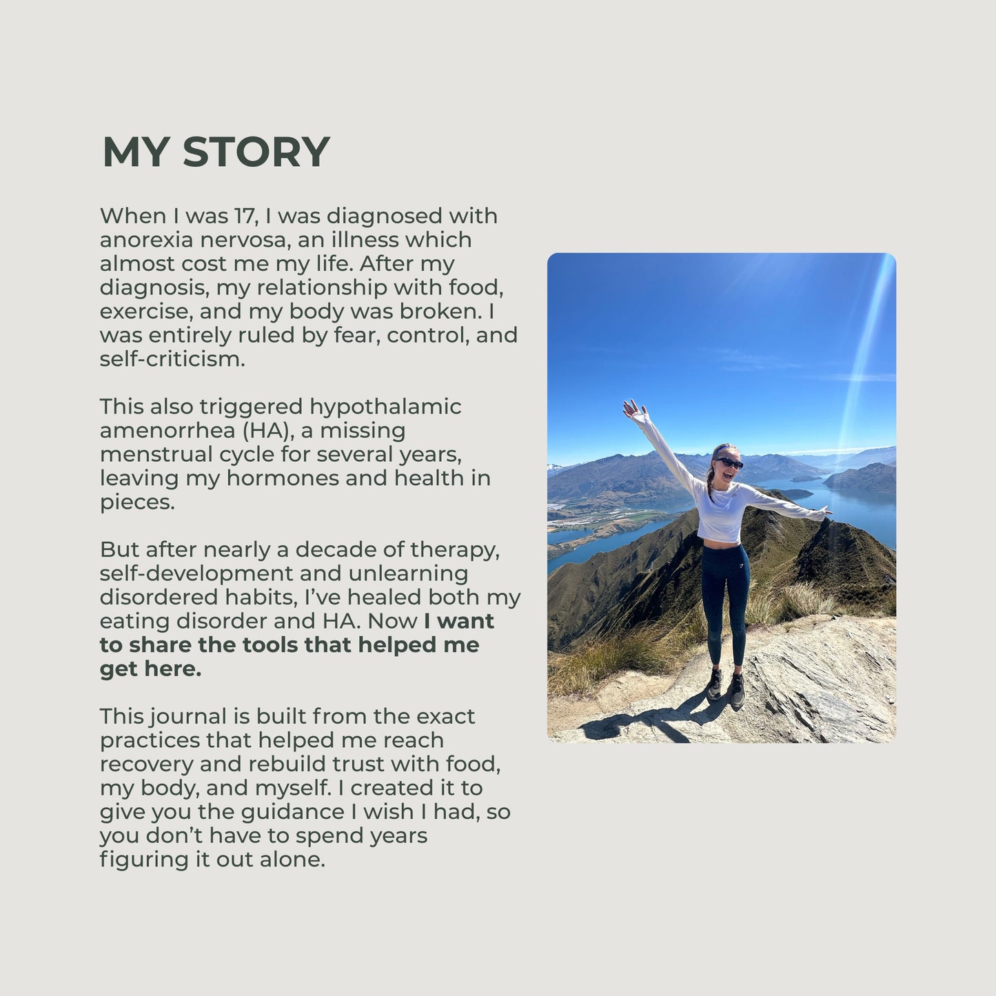 my story of my health girl on mountain